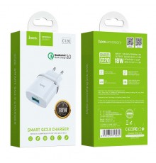 СЗУ Hoco C12Q Smart QC3.0 18W charger белый