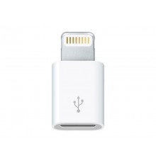 Адаптер OTG LIGHTNING - MicroUSB белый