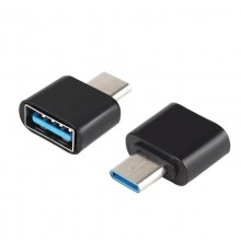 Адаптер OTG TYPE-C - USB черный