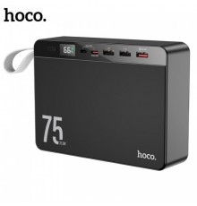 Внешний аккумулятор Power bank 75000 mAh Hoco J94(3 USB, 22.5W QC3.0 PD20W, Micro USB, Type-C 5V-2A)