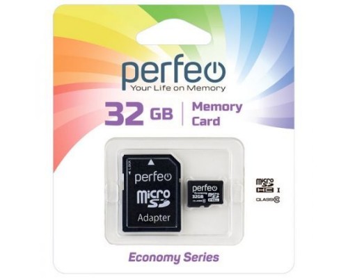 SD карта+адаптер PERFEO 32Gb PERFEO