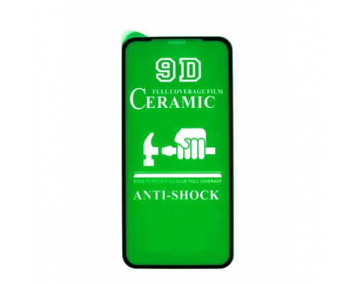 Стекло гибкое для i11 Pro/ i X/ i XS 9D черный CERAMICS ТЕХПАК