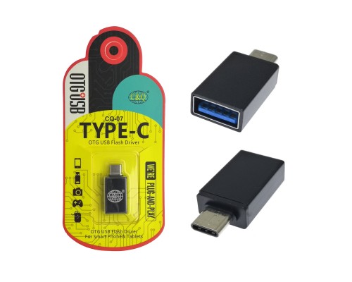 OTG TYPE-C-USB  CQ-07 черный