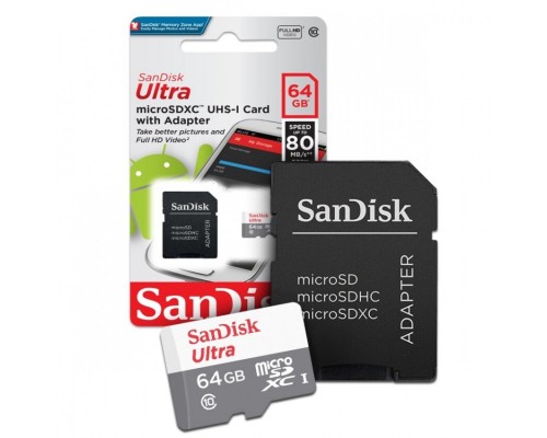 64GB microSDXC Class10 100mb/s  без адаптера SanDisk