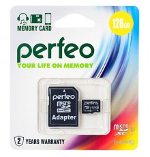 128GB microSDXC UHS-I Class10 (PF128GMCSX10U1A) PERFEO