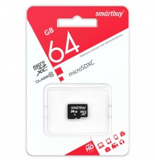 64GB microSDXC Class10 без адаптера SMARTBUY